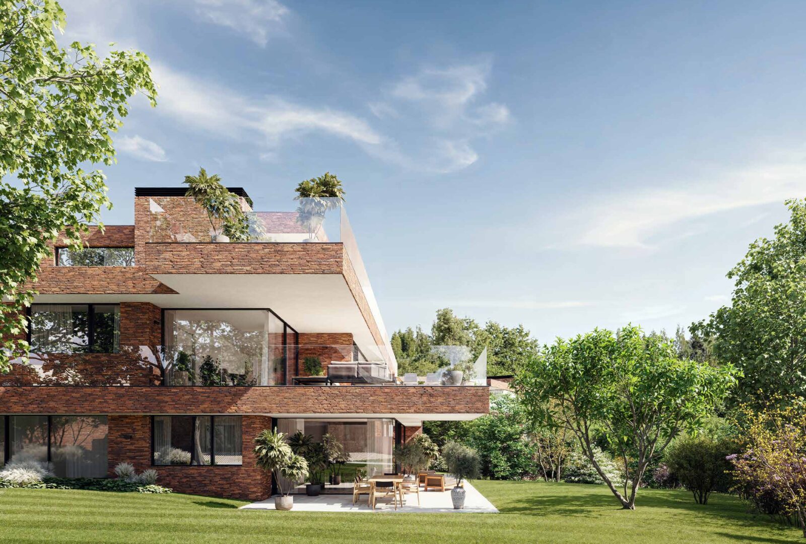 Villas du projet Heritage, signées Marc Corbiau, Uccle